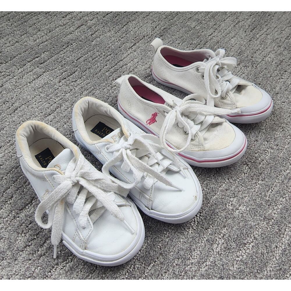 Polo Ralph Lauren Girls Sneaker Bundle Sz 10.5